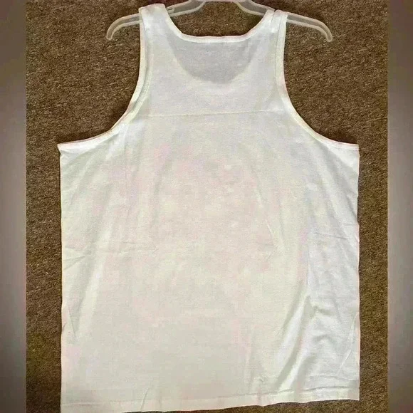 MARLEY Men’s White Bob Marley Sleeveless Scoop Neck Graphic Wide Strap XL - Picture 3 of 3